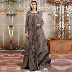 grey-floral-sequins-embroidered-organza-semi-stitched-pakistani-suit