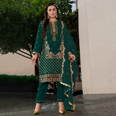 green-floral-sequins-embroidered-georgette-semi-stitched-pakistani-suit-1