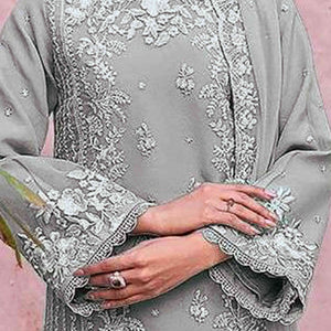 grey-floral-embroidery-georgette-semi-stitched-pakistani-suit-4