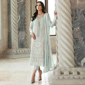 green-floral-sequins-embroidered-georgette-semi-stitched-suit-2
