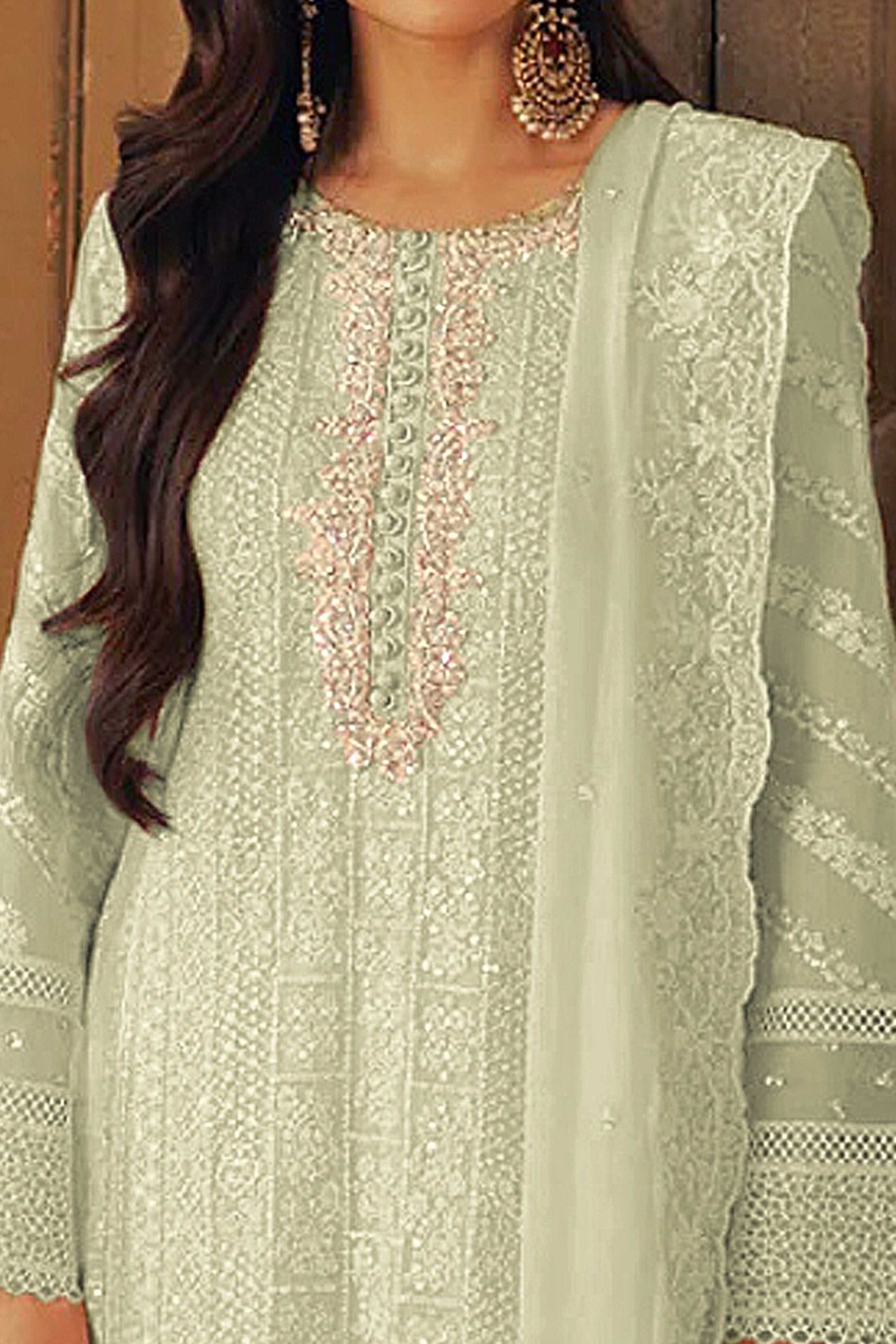 green-embroidered-georgette-semi-stitched-pakistani-suit-2