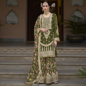 green-floral-sequins-embroidered-chinon-salwar-suit