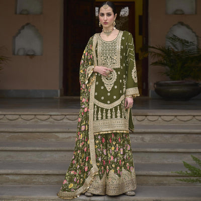 green-floral-sequins-embroidered-chinon-salwar-suit