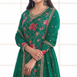 green-embroidered-chinon-semi-stitched-dress-material