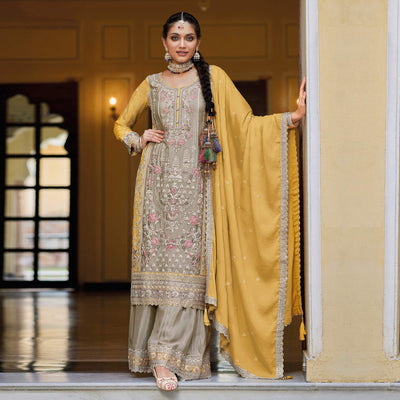 grey-floral-embroidered-chinon-palazzo-suit