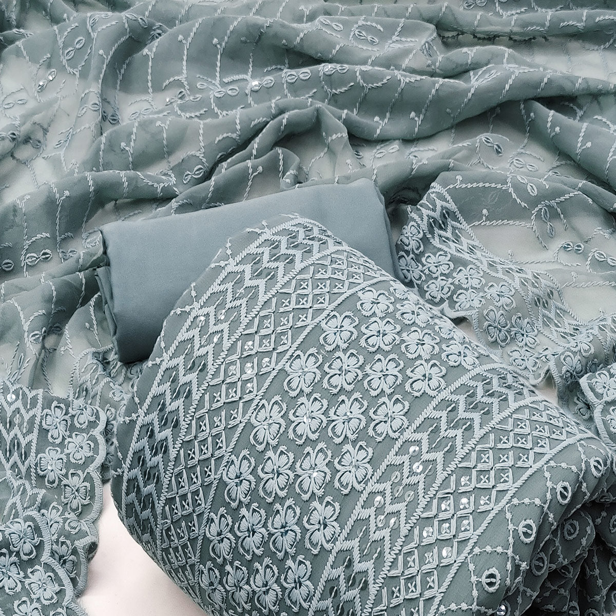 grey-floral-embroidered-dress-material