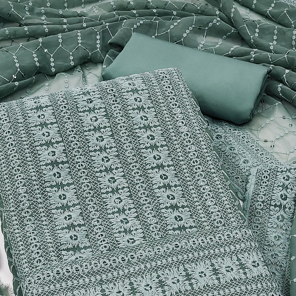 grey-chikankari-work-georgette-dress-material