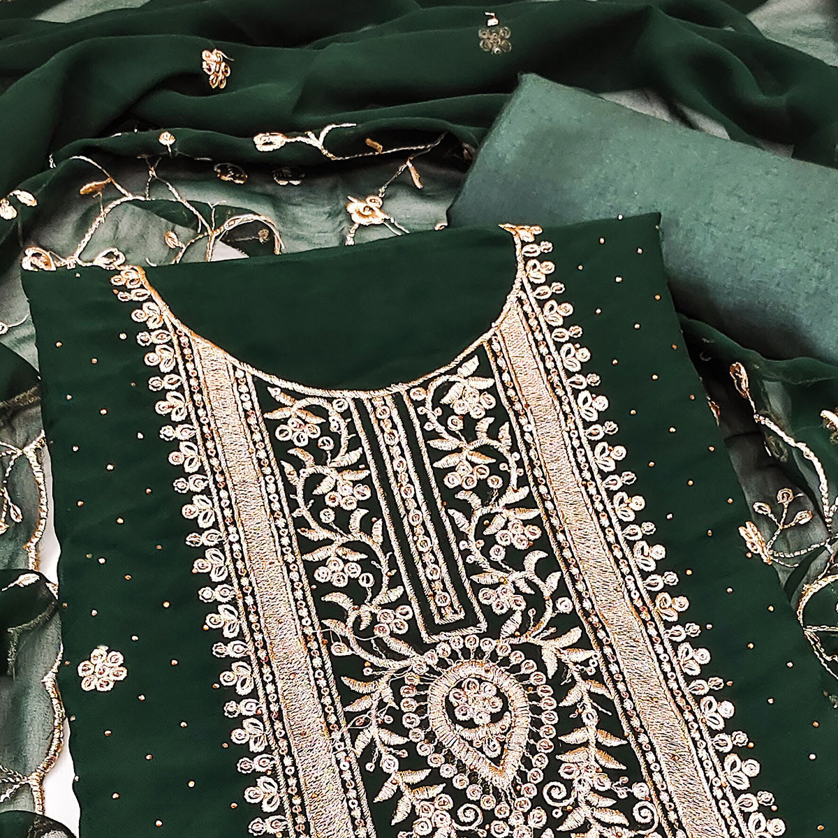 green-floral-embroidery-with-stonework-georgette-dress-material