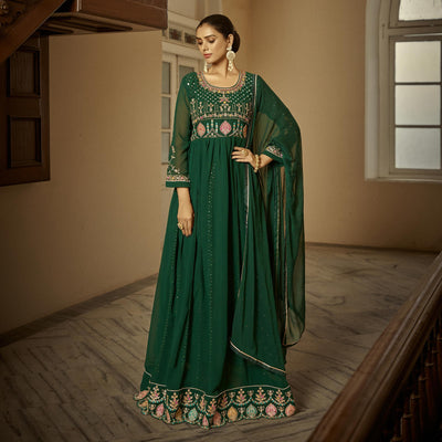 green-floral-sequins-embroidered-georgette-semi-stitched-anarkali-suit