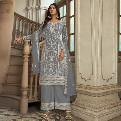 grey-floral-embroidered-net-semi-stitched-suit-1