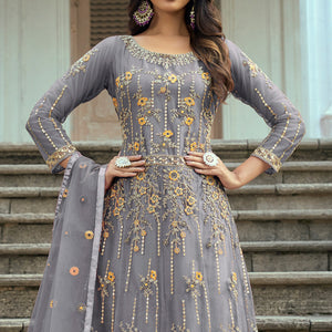 grey-floral-sequins-embroidered-net-semi-stitched-anarkali-suit-1