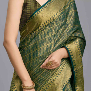 green-brocade-zari-weaving-mysore-silk-saree