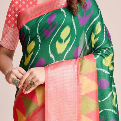 green-patola-printed-dola-silk-saree-6