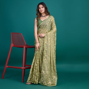green-sequin-embroidered-georgette-saree