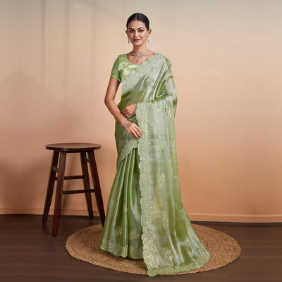 green-sequins-embroidered-organza-saree-3