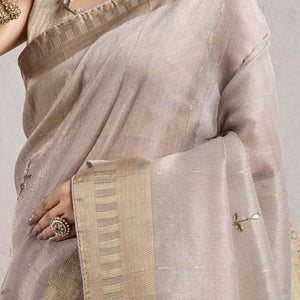 grey-beads-work-woven-linen-slub-saree