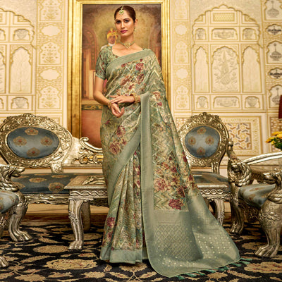 green-floral-digital-printed-tissue-saree-with-tassels-1