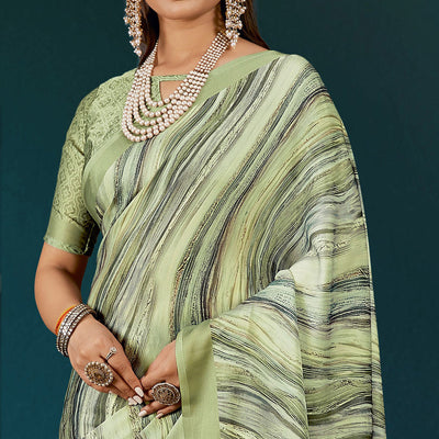 green-digital-printed-satin-saree-1