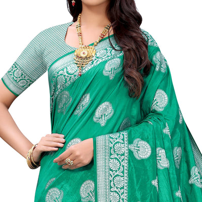 green-festive-wear-woven-soft-raw-silk-saree-133856