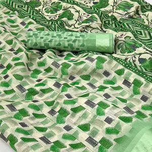 15green-geometric-digital-printed-cotton-blend-saree