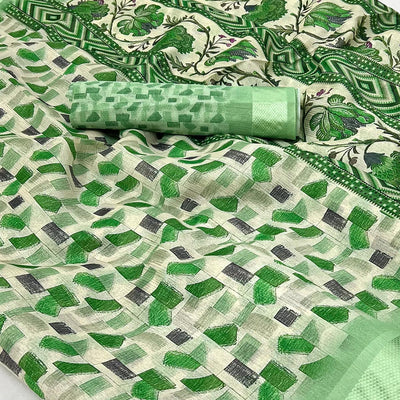 15green-geometric-digital-printed-cotton-blend-saree
