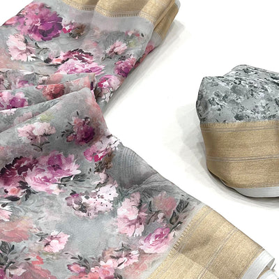 grey-floral-digital-printed-georgette-saree-with-zari-border
