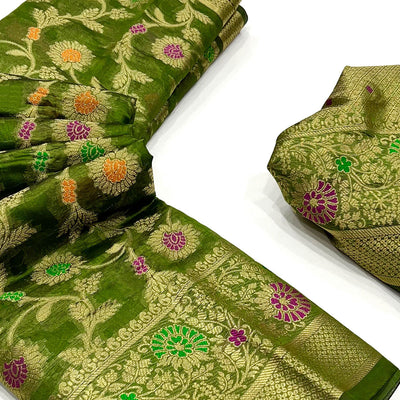 green-floral-woven-organza-saree-16