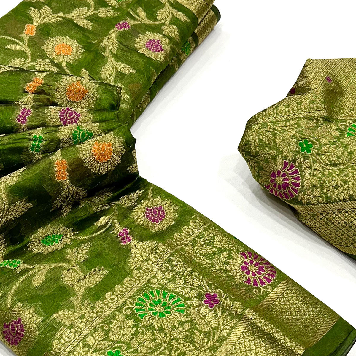 green-floral-woven-organza-saree-16