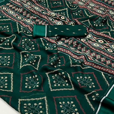 green-floral-printed-georgette-saree-with-fancy-zari-border-4