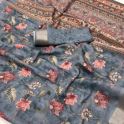 grey-floral-digital-printed-georgette-saree-with-zari-border-5