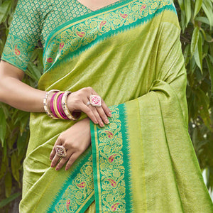 green-zari-weaving-organza-saree