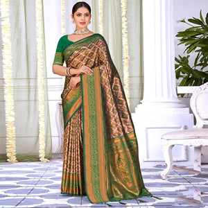 green-woven-cotton-silk-saree-with-tassels-18