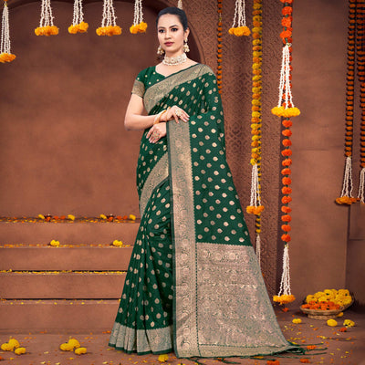 green-floral-woven-banarasi-silk-saree-5