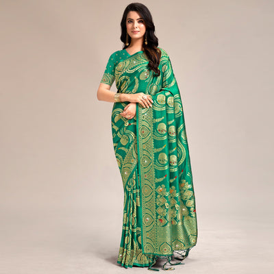 green-woven-banarasi-silk-saree-with-tassels-13