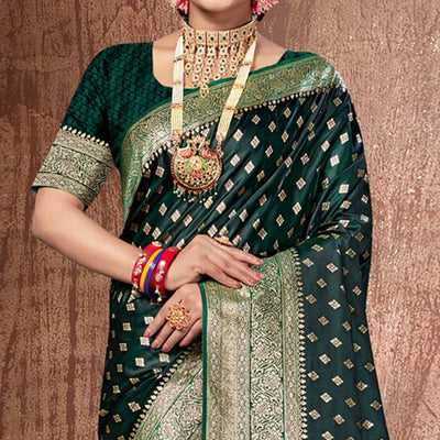 green-woven-banarasi-silk-saree-with-tassels-8