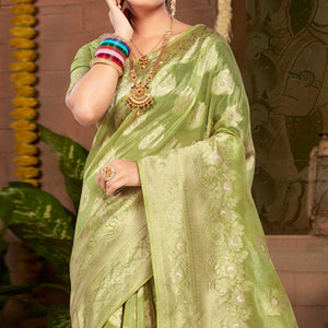 green-floral-woven-kota-doria-saree-with-tassels