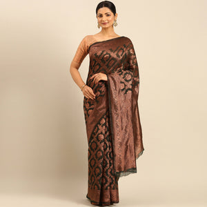 green-floral-woven-cotton-silk-saree-6