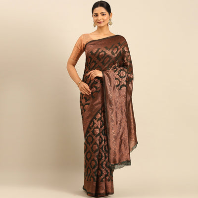 green-floral-woven-cotton-silk-saree-6