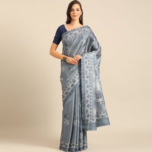 grey-digital-print-cotton-blend-saree
