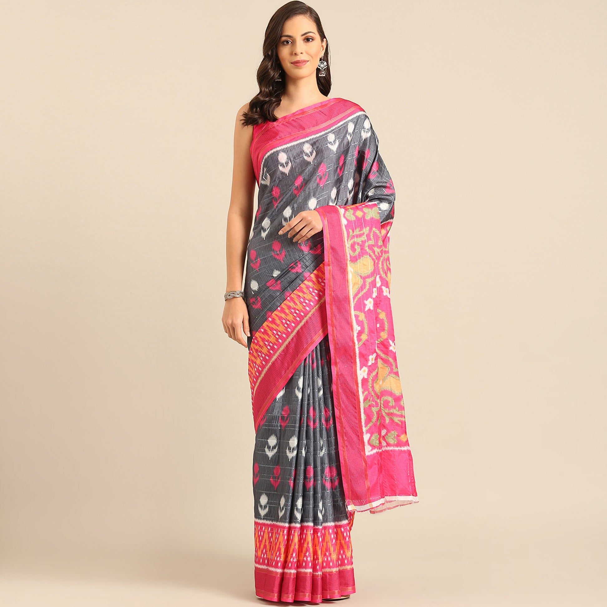 grey-digital-patola-printed-cotton-blend-saree