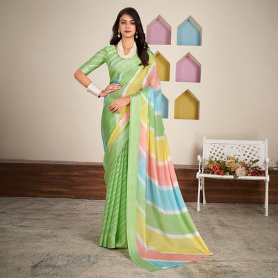 green-printed-chiffon-saree-14