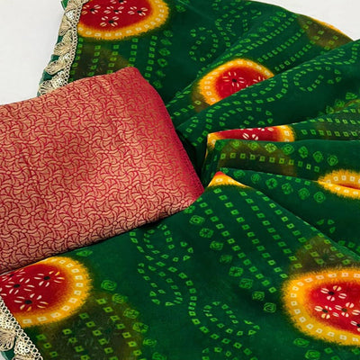 green-bandhani-printed-georgette-saree-with-sequins-border-25