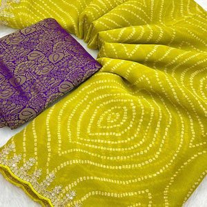 green-bandhani-printed-chiffon-saree-with-sequins-embroidered-border-6