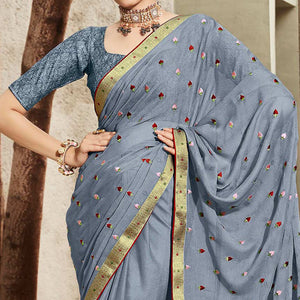 grey-floral-embroidered-chiffon-saree-2