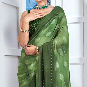 green-woven-fancy-fabric-saree-with-tassels-1