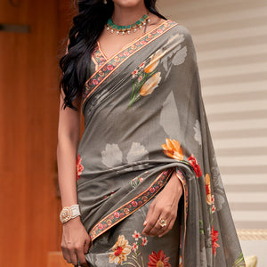 grey-floral-printed-georgette-saree-with-digital-border-1