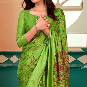 12green-floral-printed-linen-saree