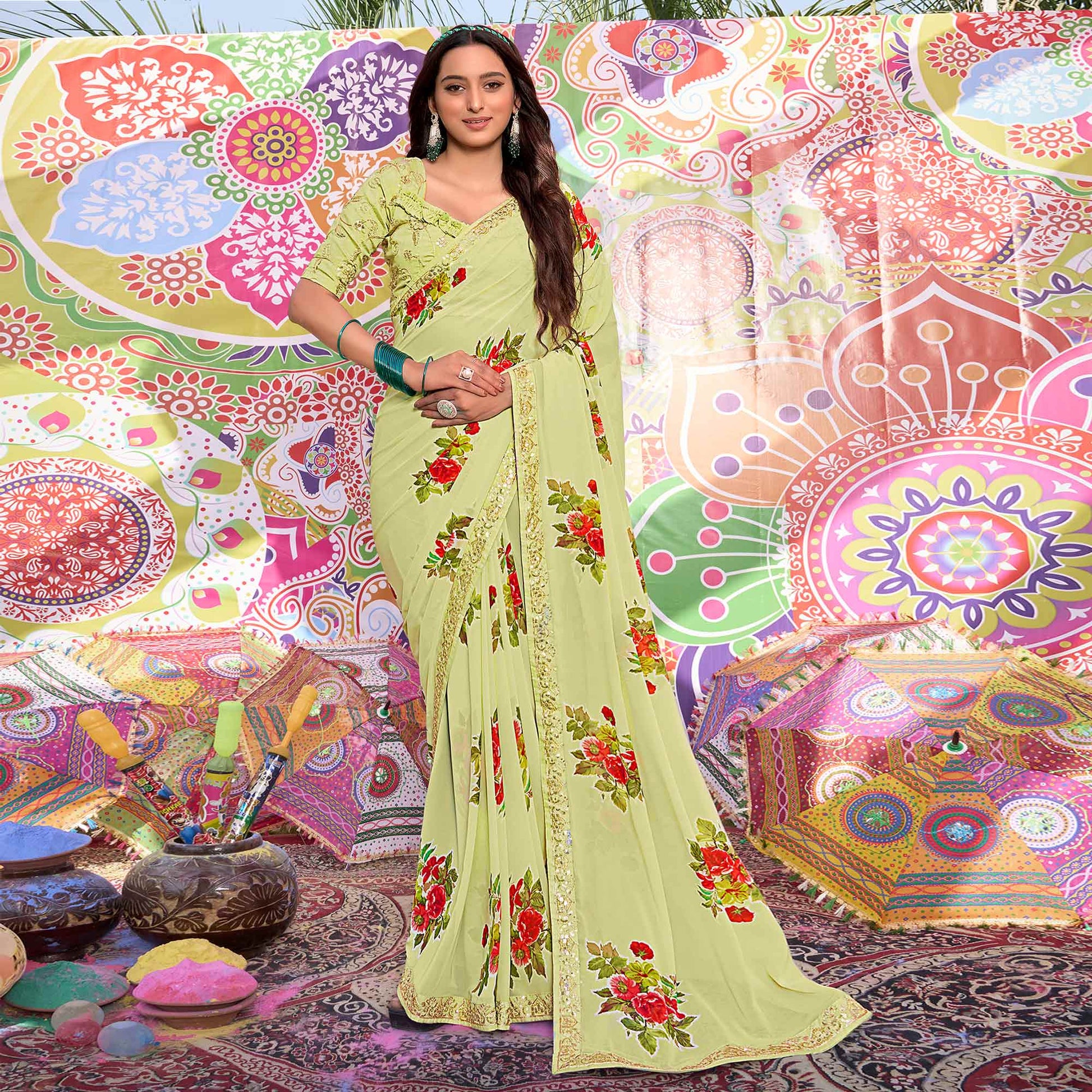 pink-floral-printed-georgette-saree-with-sequins-work-border-copy