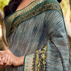 green-printed-mulmul-cotton-saree-with-jacquard-border