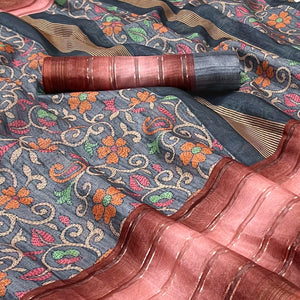 grey-floral-digital-printed-cotton-silk-saree-4